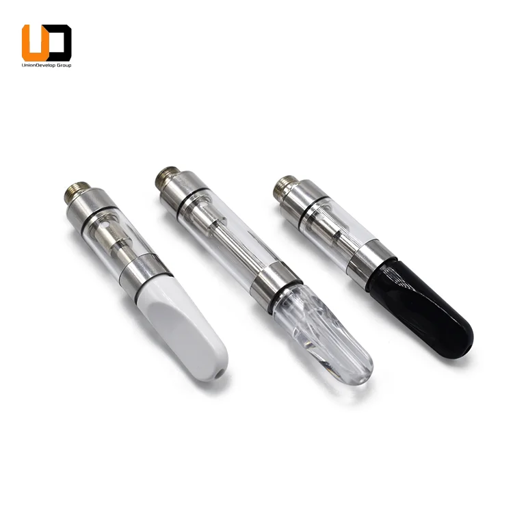 wholesale cbd top airflow cbd vape cartridge quartz 510 thread .5ml .9ml 1ml empty plastic cartridges