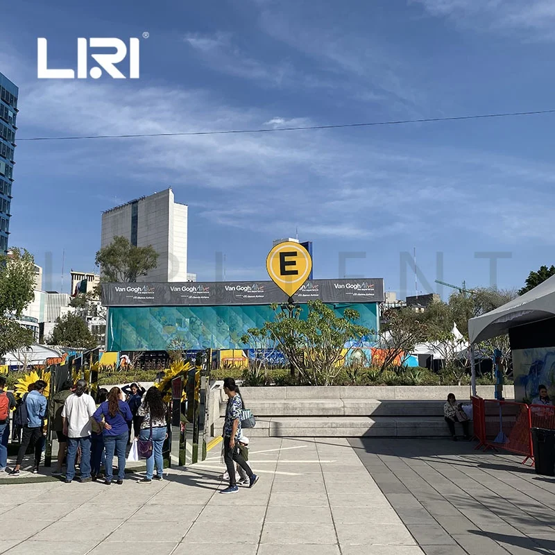 25x50M Thermo Inflation Roof Flattop Outdoor Art Event Showroom and Cinema Tent with Stage
