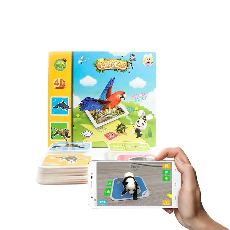 Новые товары необычный зоопарк 3D игрушки ar обучающая Когнитивная игрушка реальности 4D карточная игровая машина AR для детей