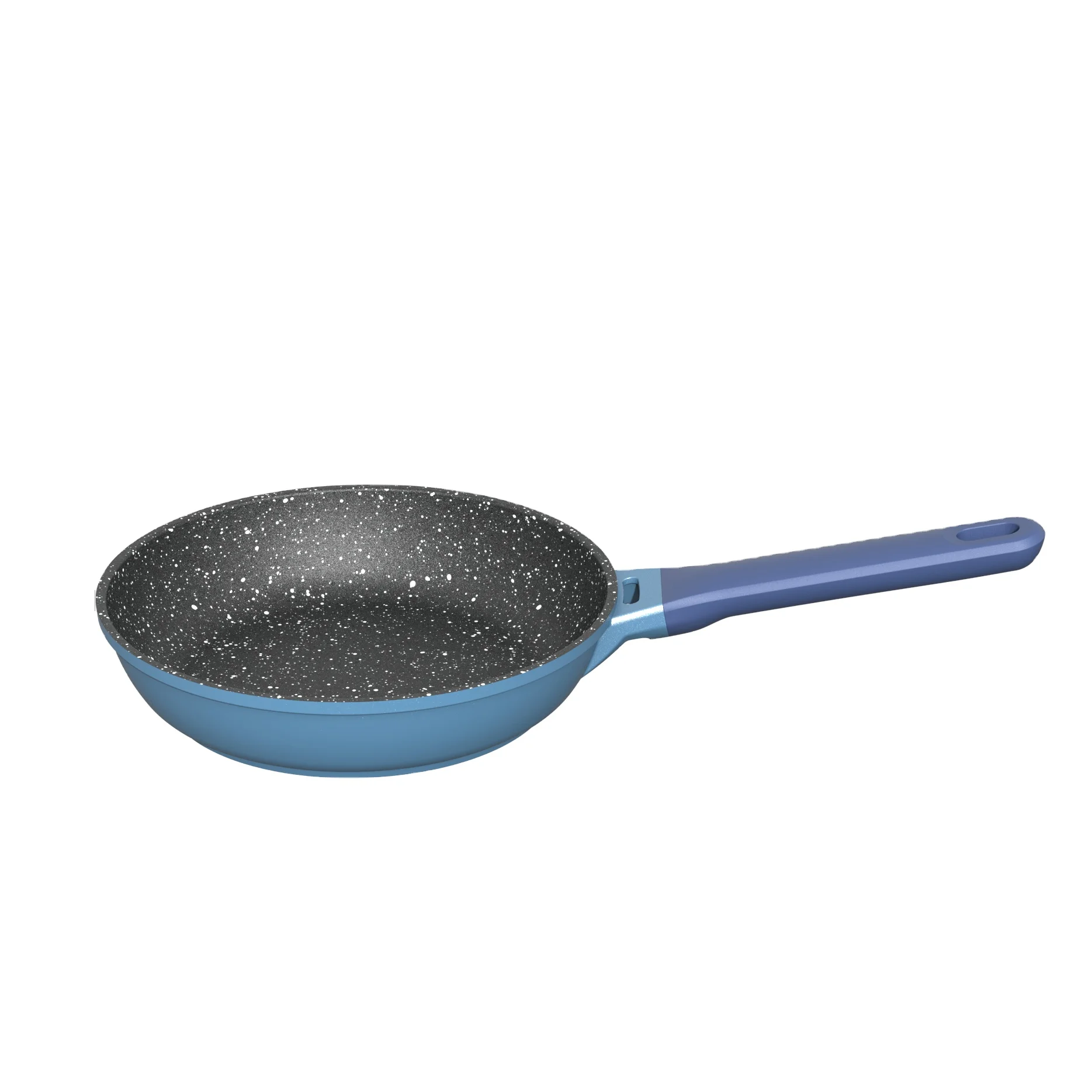 BESCO OEM New classic series Cast aluminium machine make frying pan aluminum Bottom with engraved logo