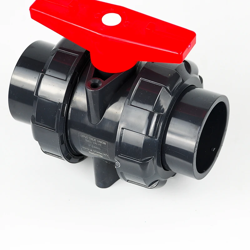 PVC butterfly handle plastic octagonal ball valve upvc Internal thread ball valve