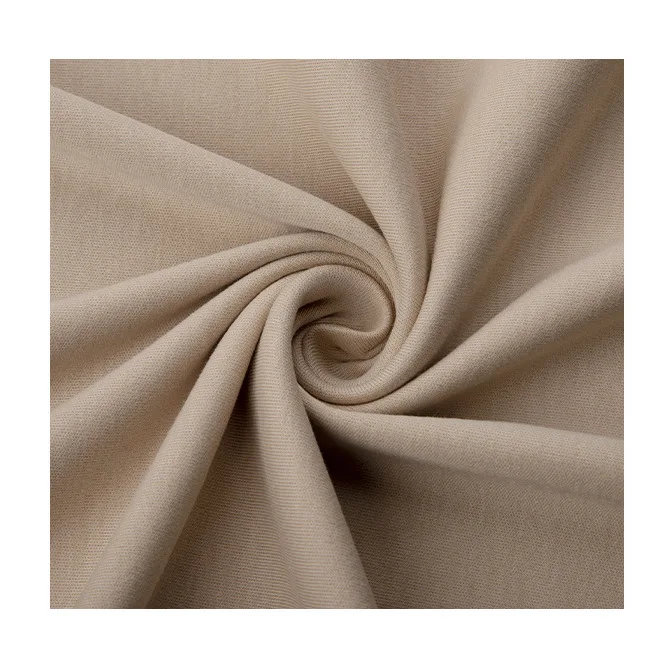 Best Selling  Cotton Interlock Fabric 100% Organic Cotton 190gsm 50s Combed Yarn Interlock For Fashion Tshirt