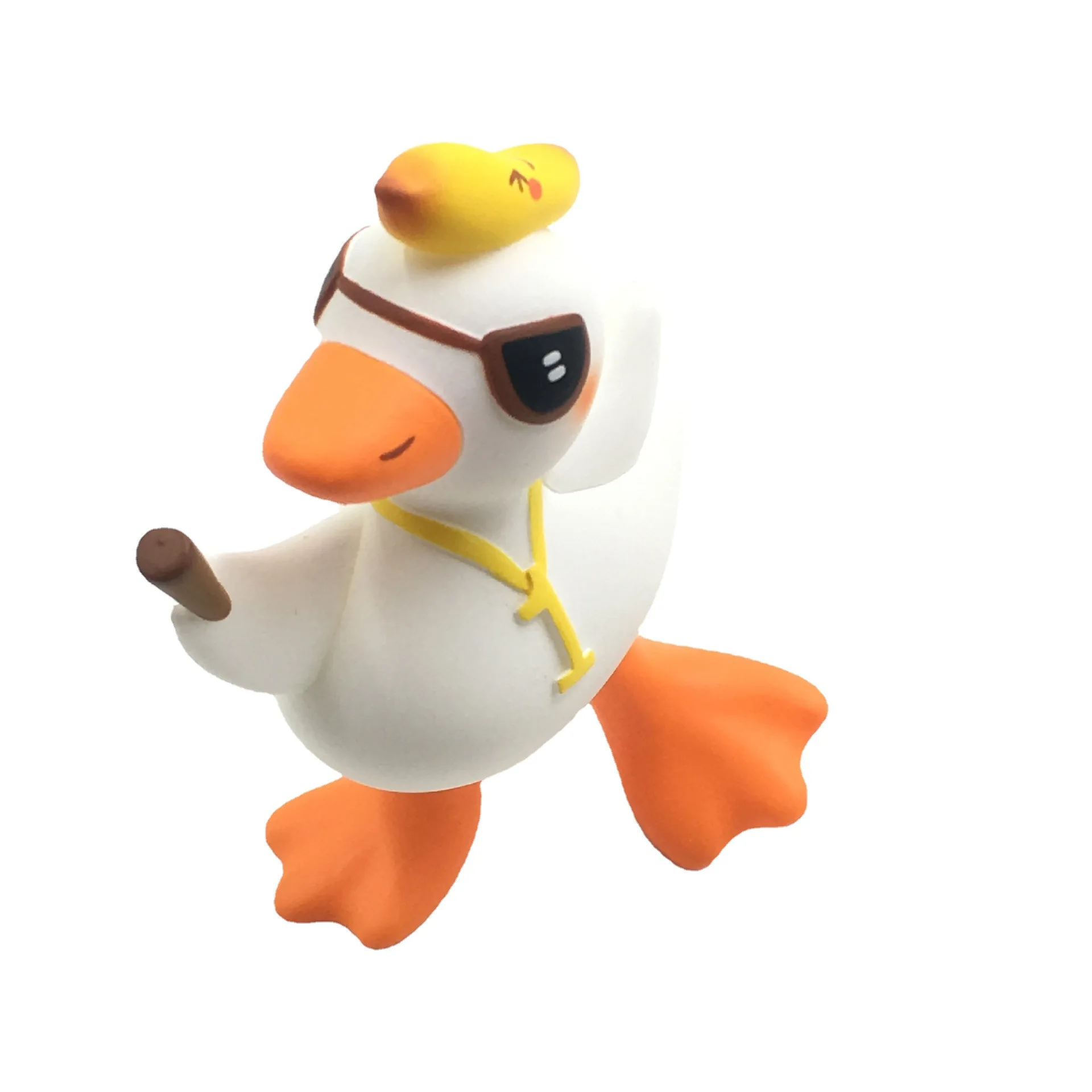 Custom Whole sales promotional gifts Collectible Vinyl Resin Duck Figures OEM Soft PVC Toys
