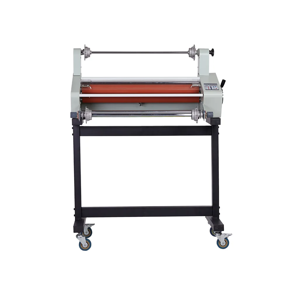 Pingda factory PDFM650 650mm large format adjustable speed a1 hot roll to roll laminator with LED display