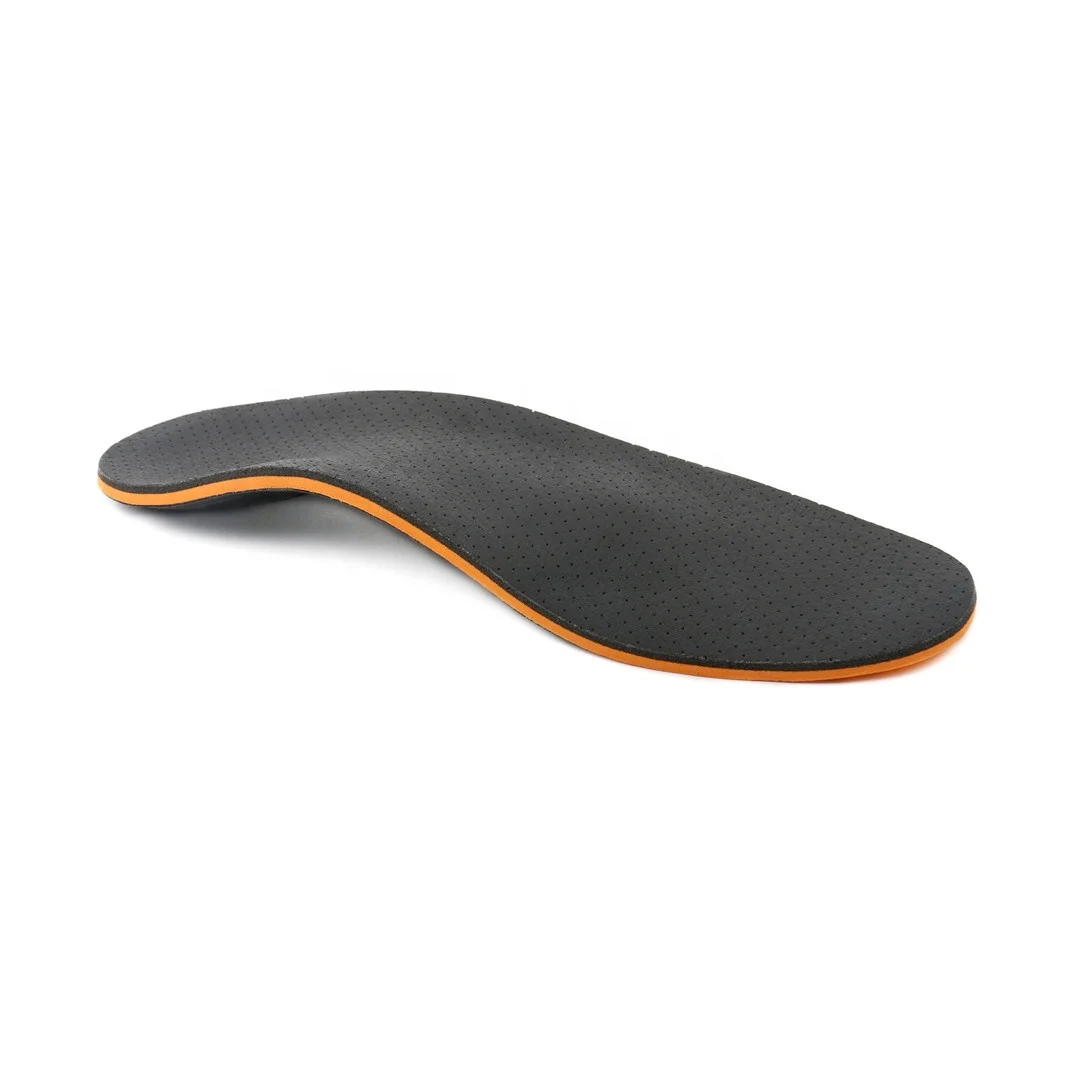 P21M Carbon fiber PU insole heat moldable flat feet orthopedic arch support custom insole orthotics