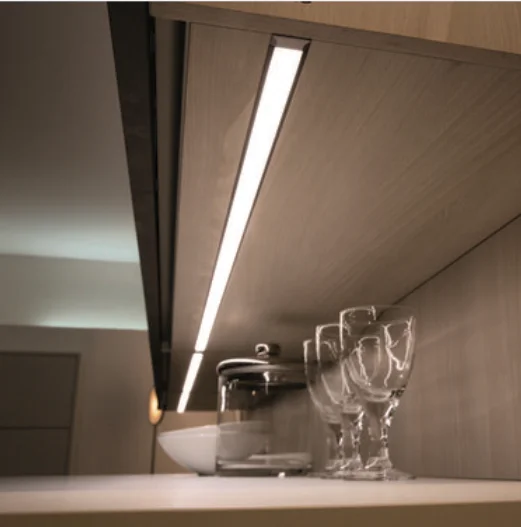 Gated/body induction intelligent aluminum slim cabinet light bar for bookcase wardrobe showcase