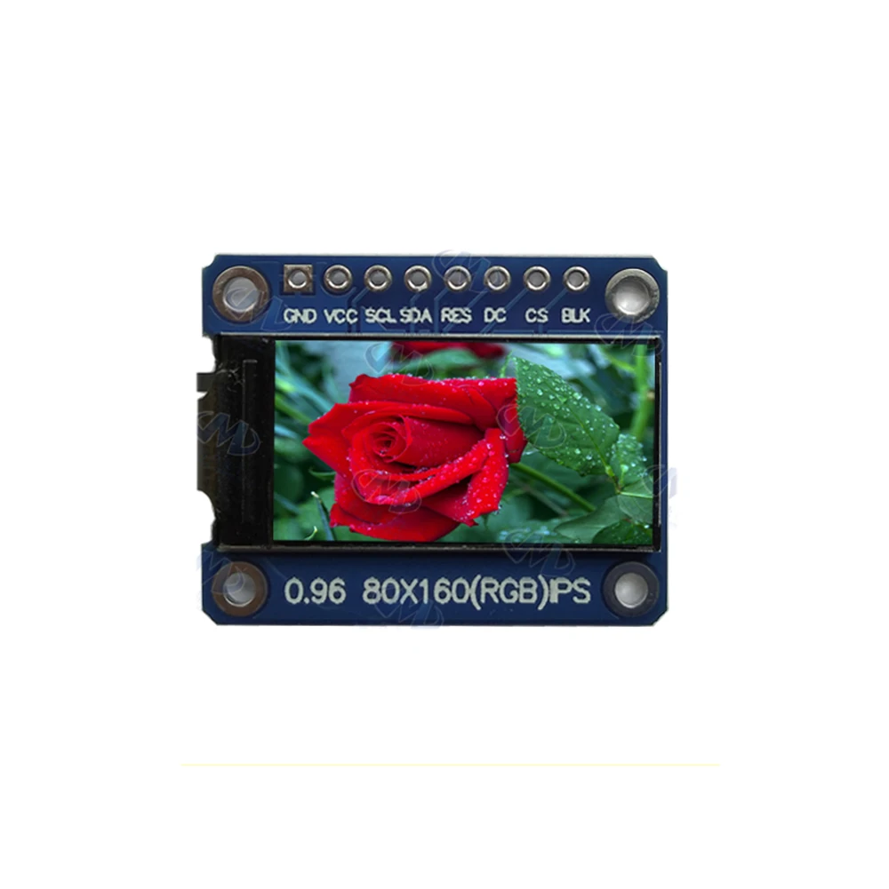 IPS 0.96 inch 7P SPI HD 65K Full Color LCD Module ST7735 Drive IC 80*160 (Not OLED)