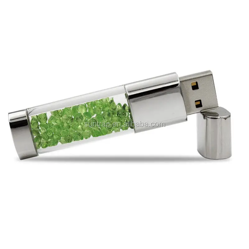 Прозрачный Акриловый светодиодный USB флеш-накопитель 2G 4G 8G 16G Флешка флэш-память палка Пользовательский логотип печать