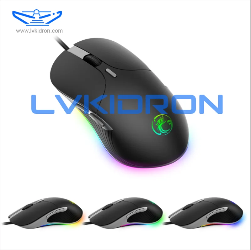 Mouse gaming mouse RGB 6400 DPL wired  6-speed DPI adjustable light gaming mouse for PC computer