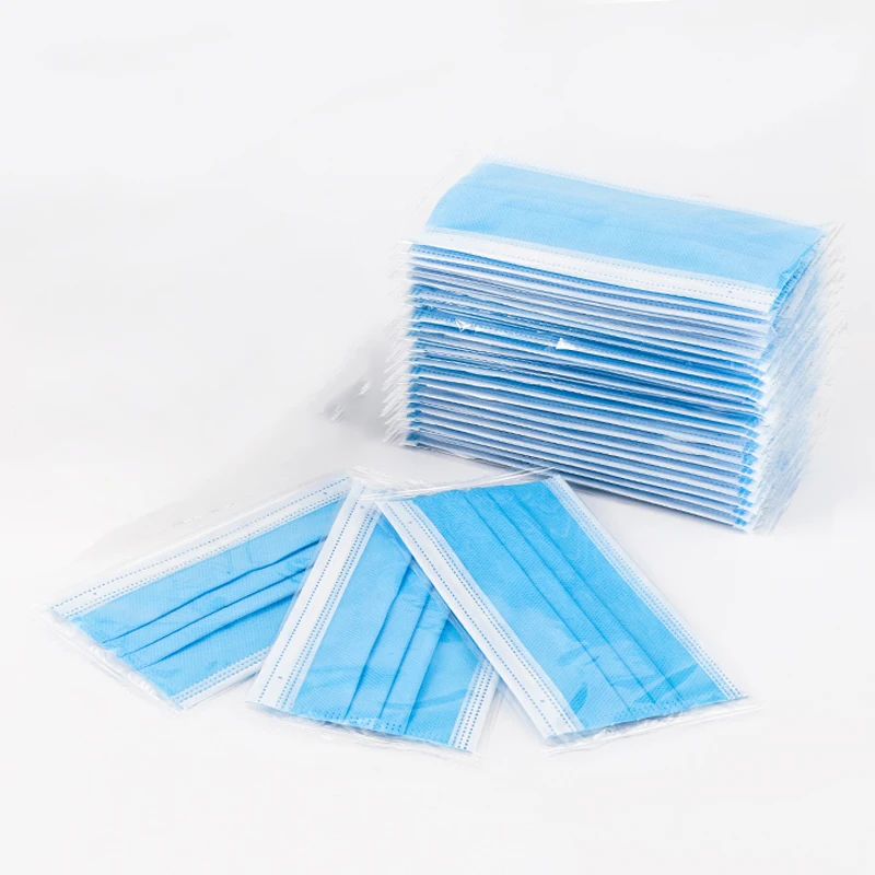 
 Individually Wrapped Face Mask 3 Layers Barbijo Quirurgico Of Dust-Proof Disposable Facemask for CE  