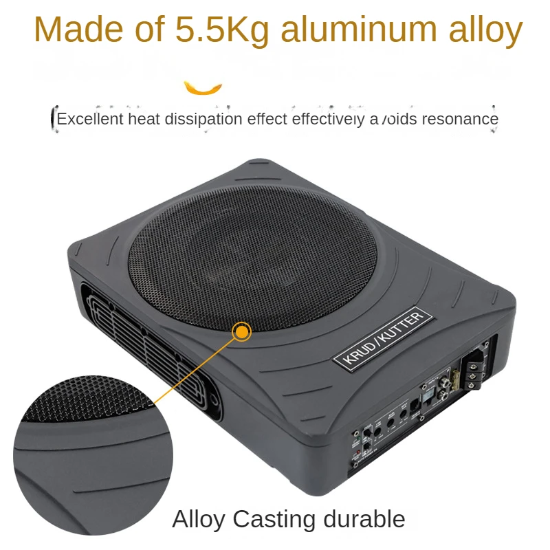 Factory sales car modified audio subwoofer modified truck ultra-thin high-power special car seat audio 12V24V