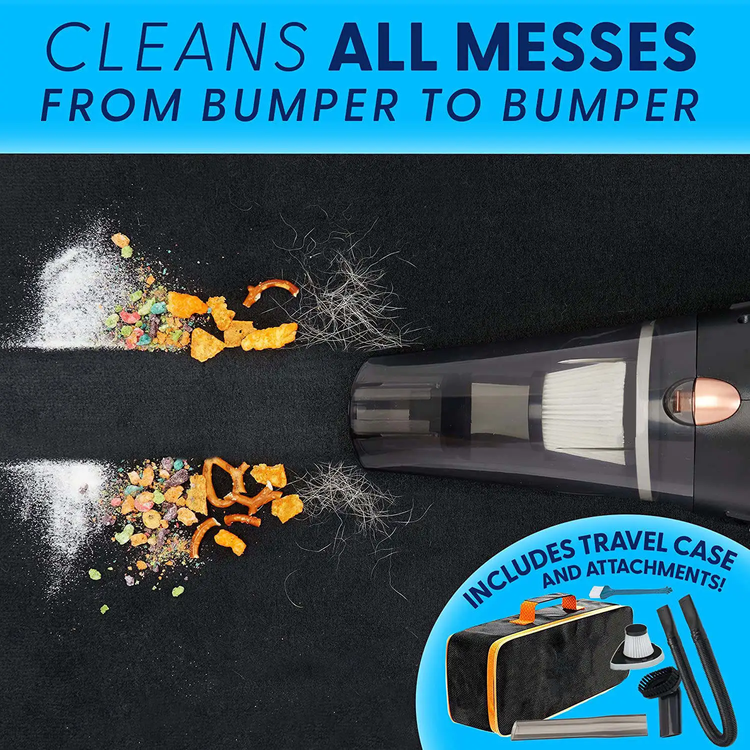 New Model Handheld Portable Car Vacuum Cleaner Vacuum 120w 12v Car Copper Feature Material Cleaning Corded Car Vacuum Cleaner
