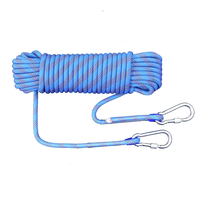 Customized Multi-Size Outdoor Mountaineering And Rock Climbing Polyester Bold Rope Fall Protection Safety Rope