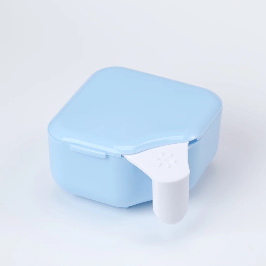 Plastic orthodontic membrane boxes custom denture storage box retainer holder case with organizer bag best