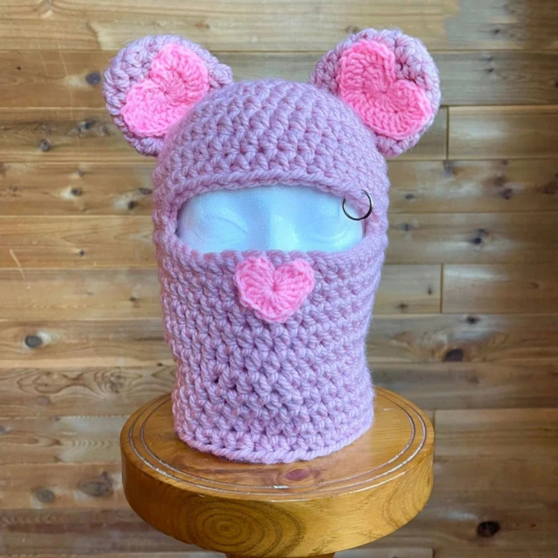 2023 Custom Logo Bear Ears Style Designer Balaclava Face Ski Mask For Men And Women