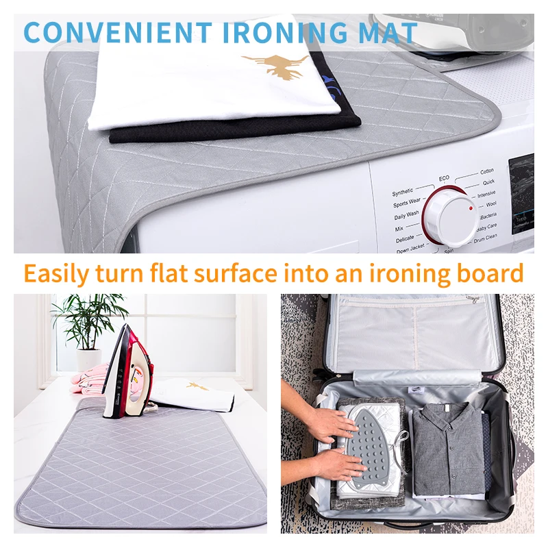 Classic Folding Quilting Seam Ironing Board Cover Thick Pad Mat Everyday Use Portable Multifunctional