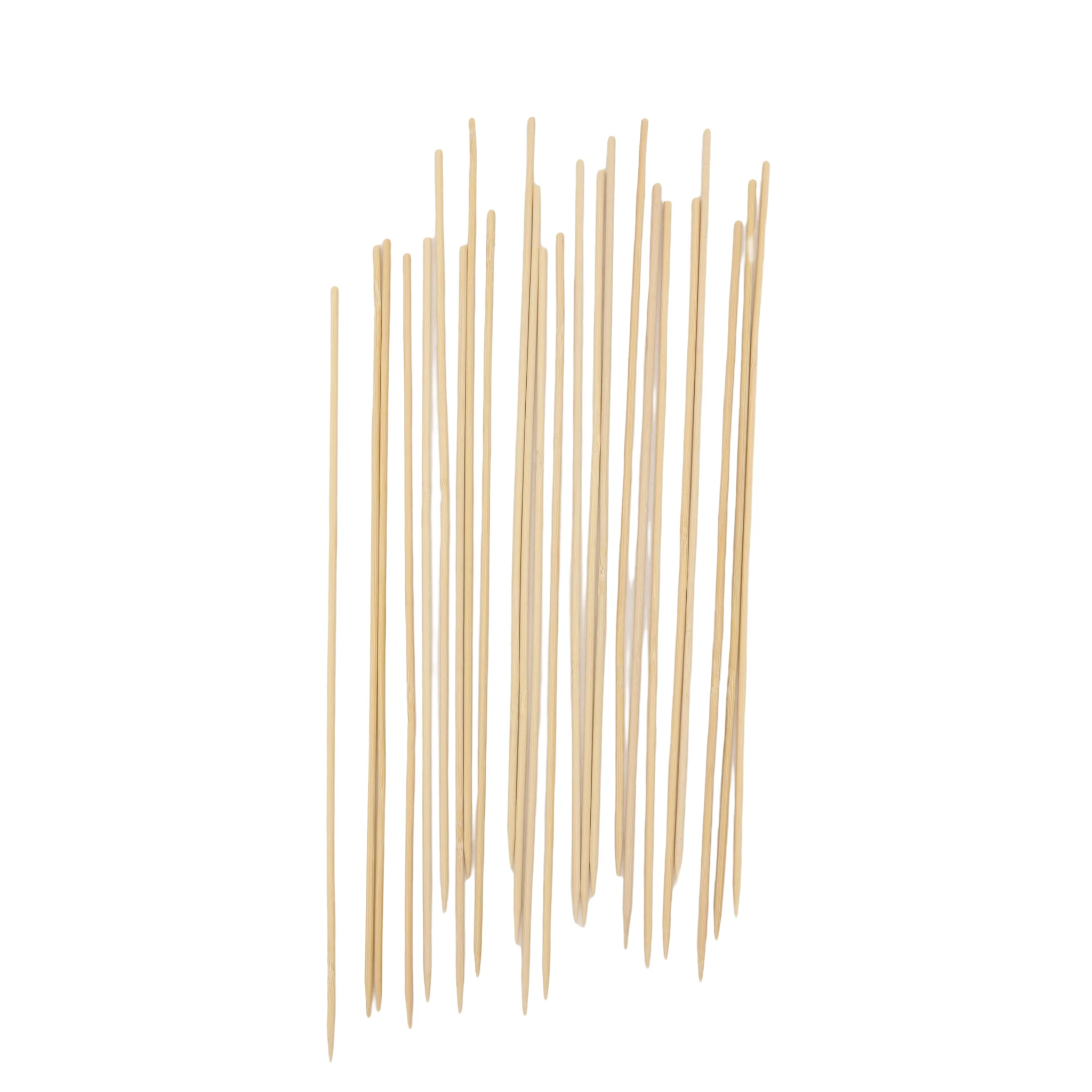 Free Sample Bamboo Sticks Importer Disposable BBQ Round Bamboo Sticks
