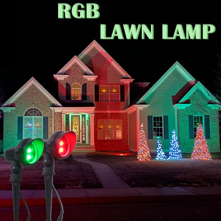 24v smart rgbw solar garden  lawn landscape lights