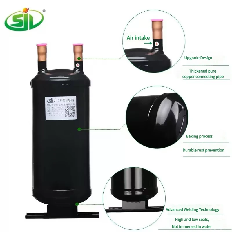 High Performance Stainless Steel 250 Psi Water Trap Liquid-Gas Separator for Air Conditioner Electrolysis Technology