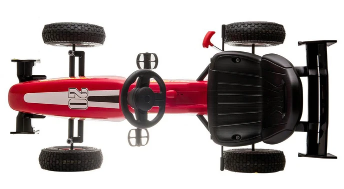 Pedal Go Kart for Kids 7-12 Years Old, 4 Wheel Pedal Powered Ride On, Outdoor Racer with Adjustable Seat, Ride On Pedal Car