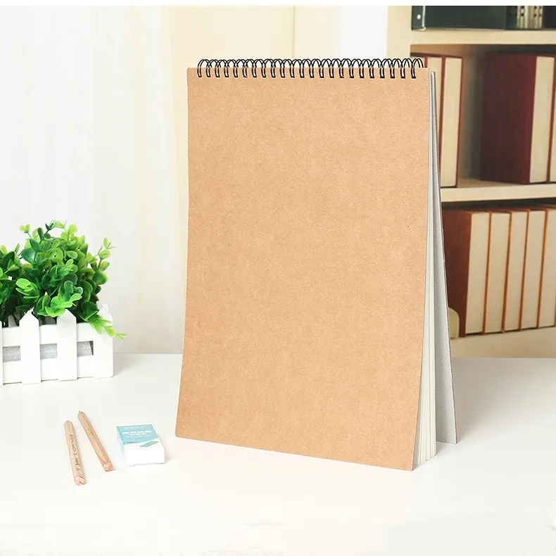 stationery sketch paper kraft hardcover sketchbook