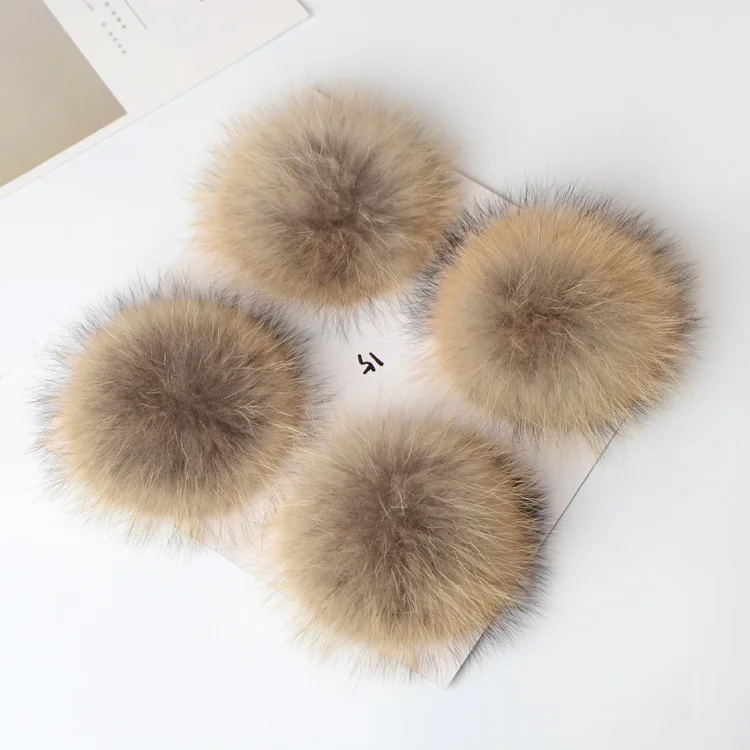 Hot real raccoon fur balls of various sizes and natural colors Fur ball  raccoon fur ball key chain Accessories  Fashion