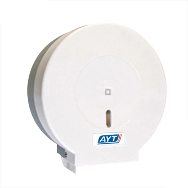 Wall Mounted Kitchen Plastic Tissue Jumbo Roll Toilet Paper Holder with lock