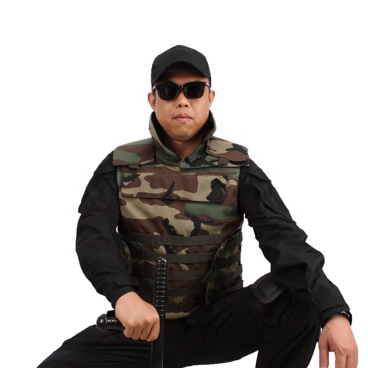 
Xinxing new style military army neck protect woodland camouflage tactical vest plate carrier 1000D nylon molle combat jacket 