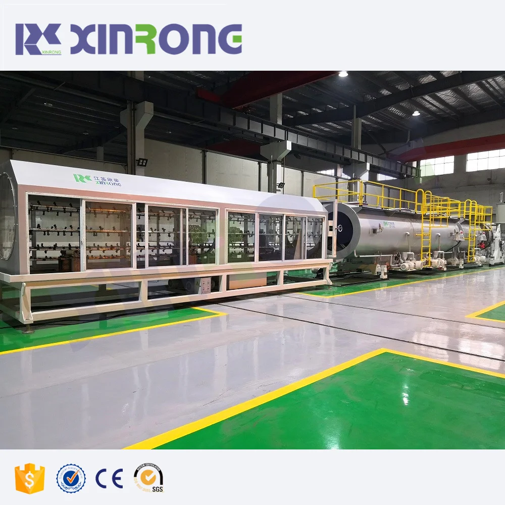 Xinrongplas running smoothly equipment pe pipe extrusion production making machine line
