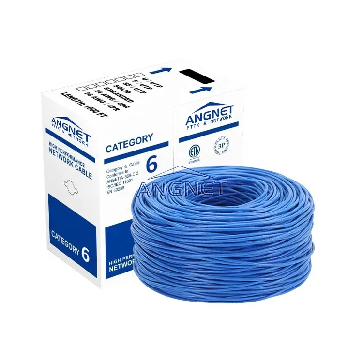 4 Pair Ethernet Cable 305M 23AWG 24AWG UTP Network Cable 1000FT Cat5e Cat6 Lan Cable