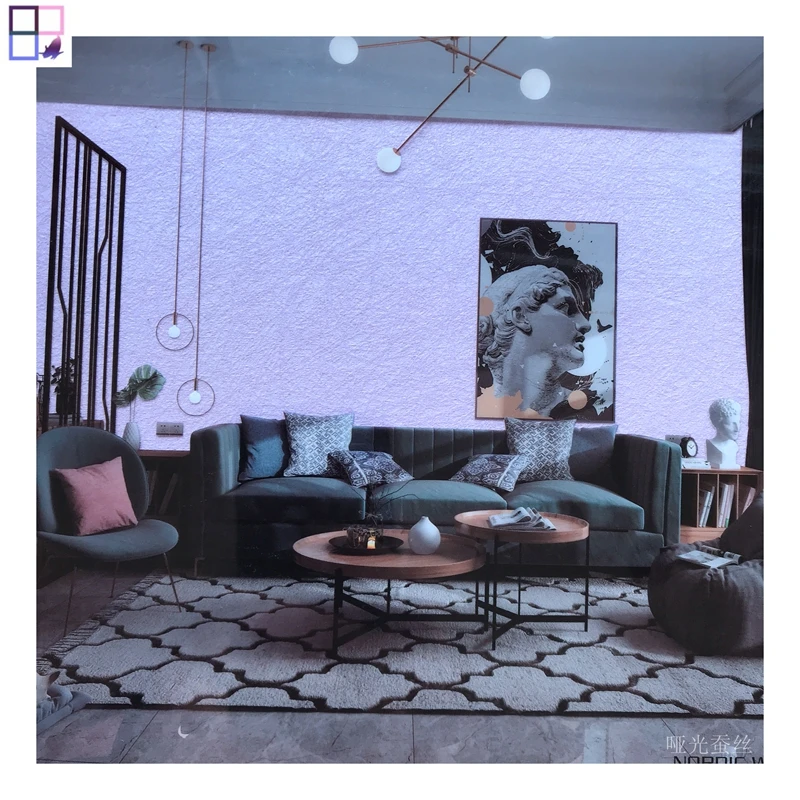 280 cm Height textile 3 d wallpaper nature grass cloth wallpaper for home decoration