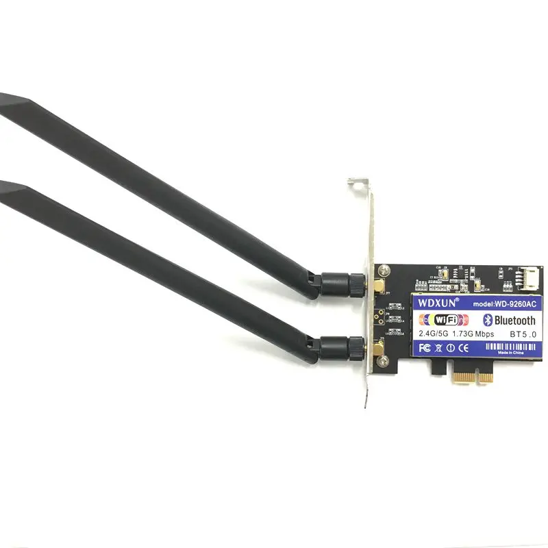 Беспроводной-ac 9260 переменного тока для Intel 9260ac 9260NGW 1730 Мбит PCI-e PCIE 1X Вай-Фай адаптер MU-MIMO BT 5 0 WLAN сетевой