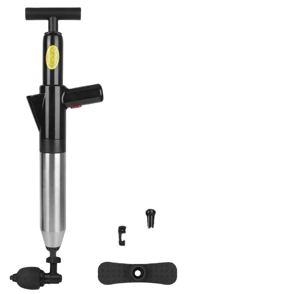 Toilet Plunger Dredge Clog Remover, Air Drain Blaster Sewer Pipe, High Pressure Drain Plunger