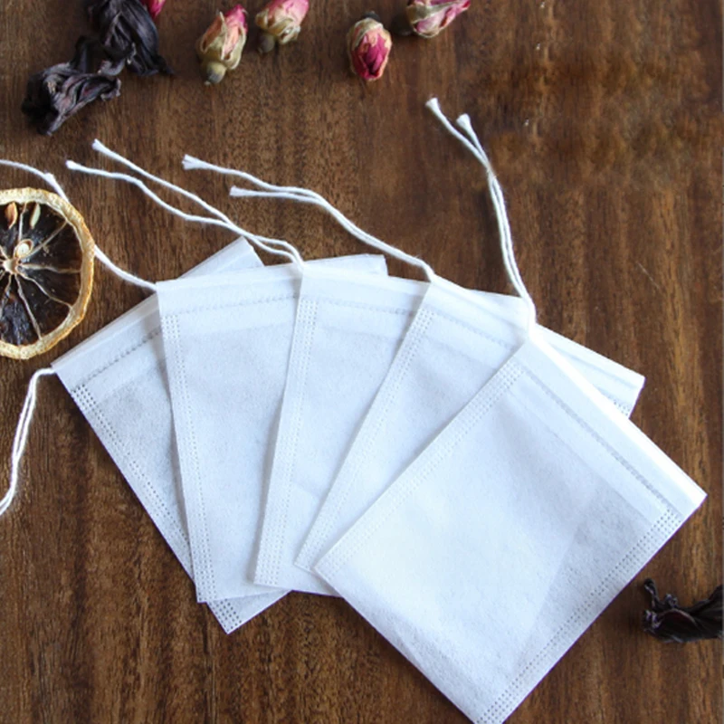 Wholesale Food Grade Drawstring Corn Fiber Tea Bag Empty