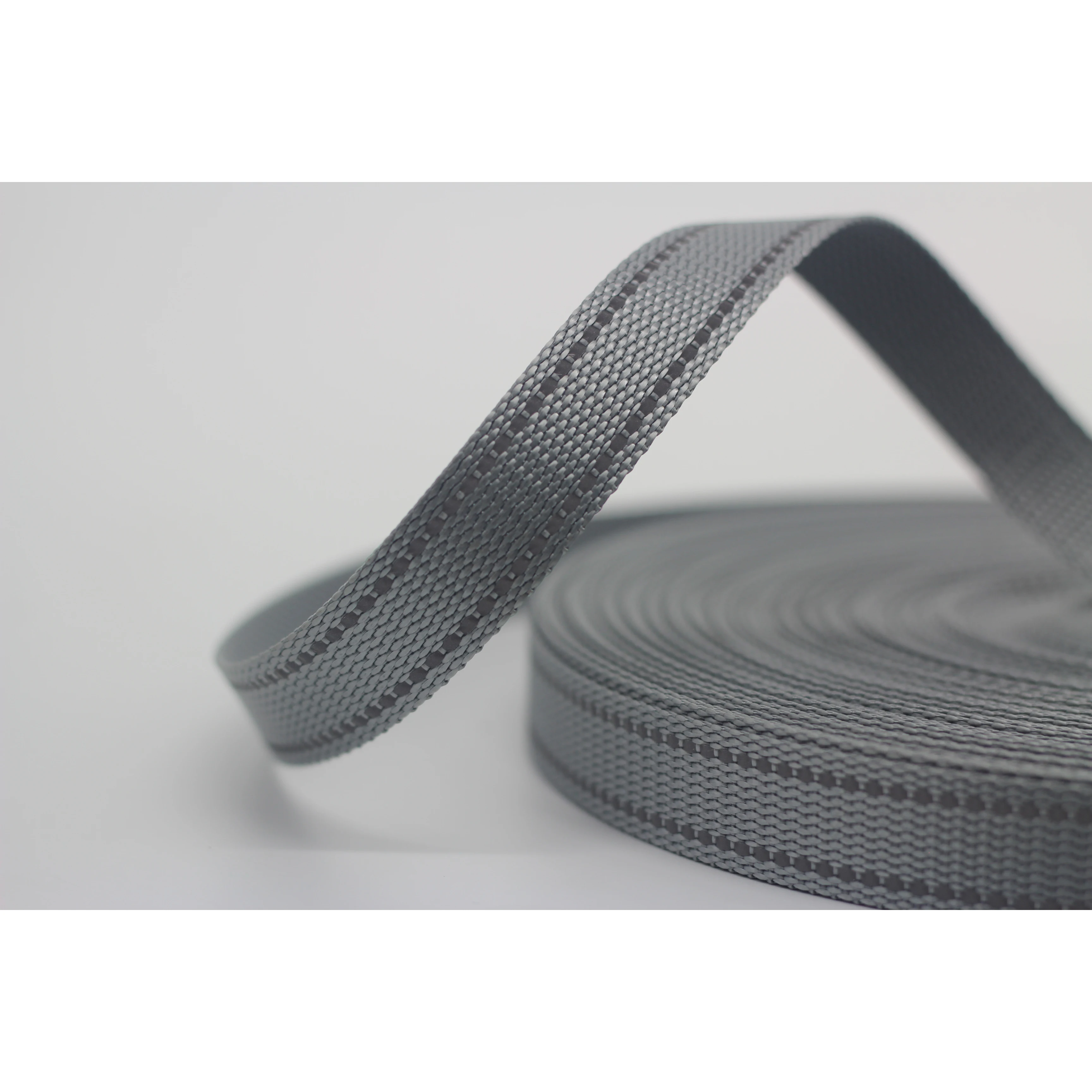 New design pet webbings cat collars leashes imitation nylon polyester straps reflective tapes