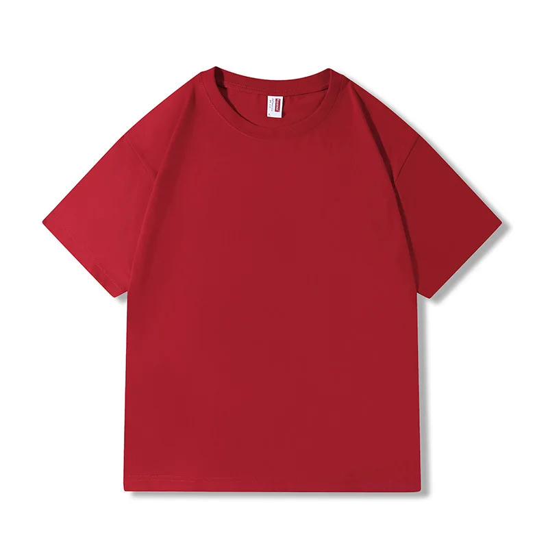 high quality Drop shoulder 210g cotton 3xl men tshirt streetwear men custom logo tshirt puff print t shirt for men