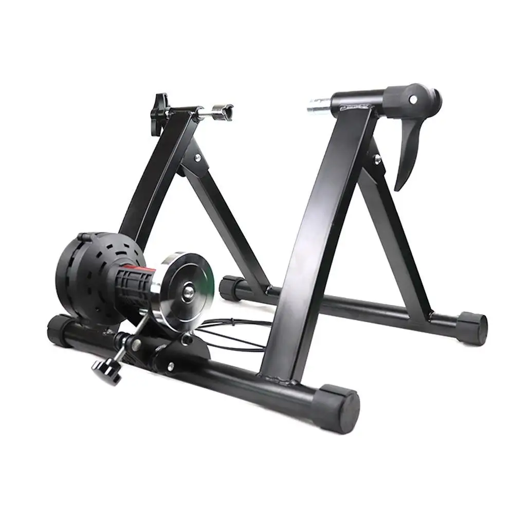 Home Foldable Black Wholesale Cycling Training Roller Home Fitness Equipment Bike Trainer