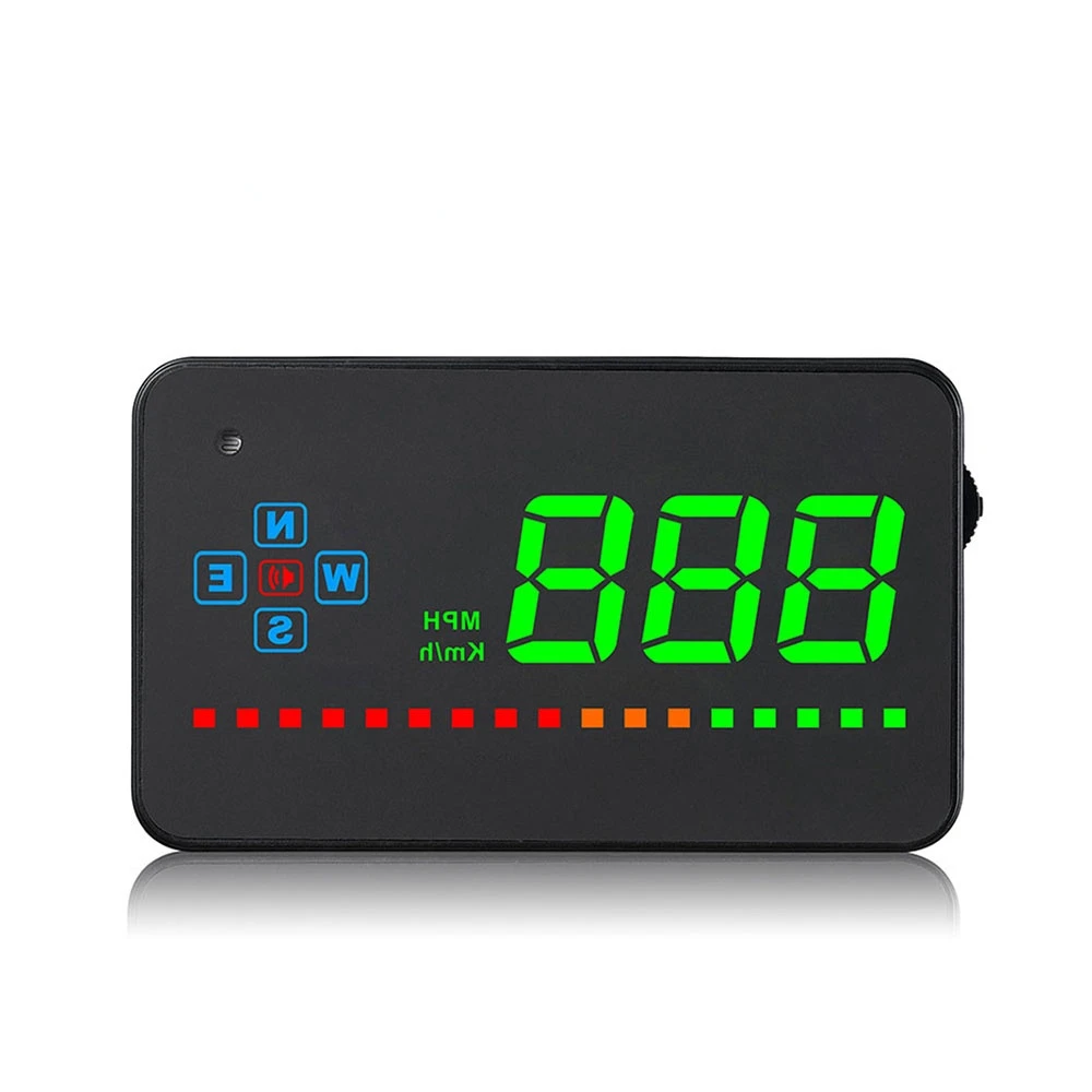 New 3.5 Inch Car Head Up Display GPS HUD Car Gauge Speedometer Over speed Alert Alarm Windshield Projector