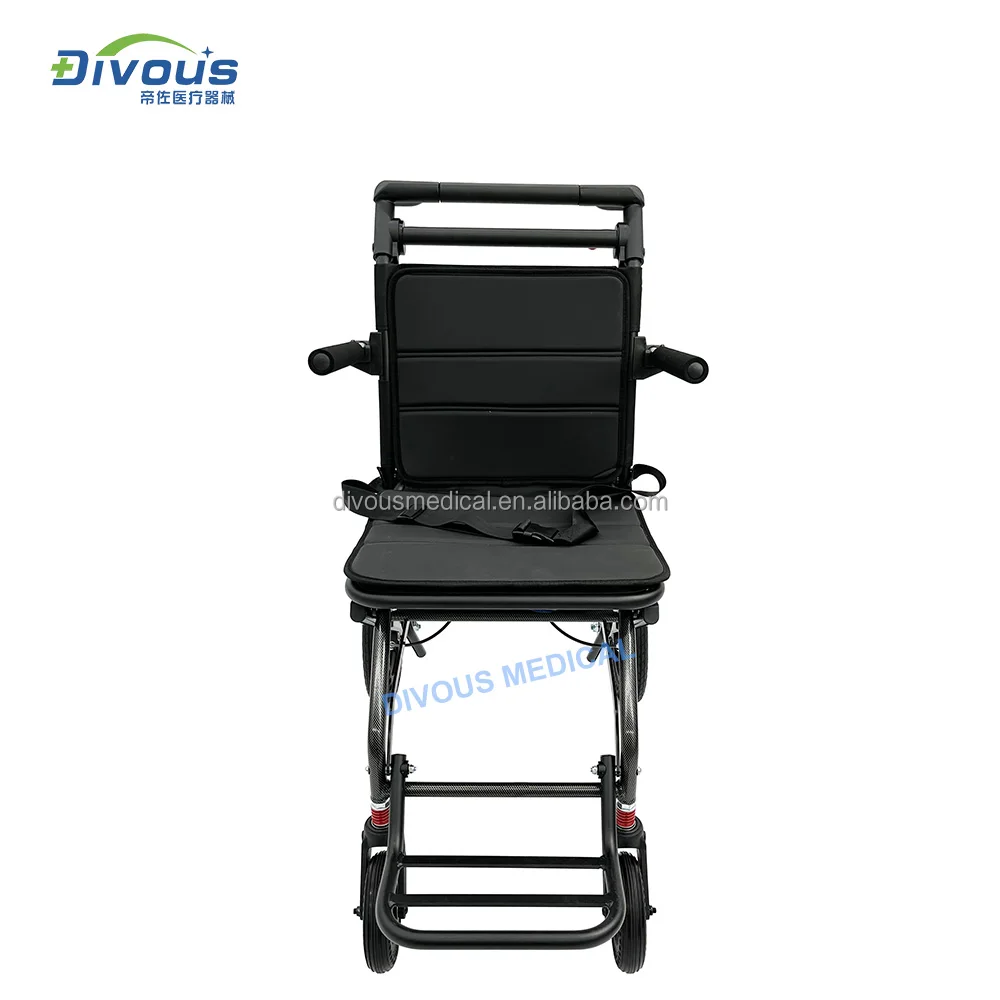 New product high-quality ultra-lightly folding manual travel wheelchair for disabled and  elderly could carry on the plane