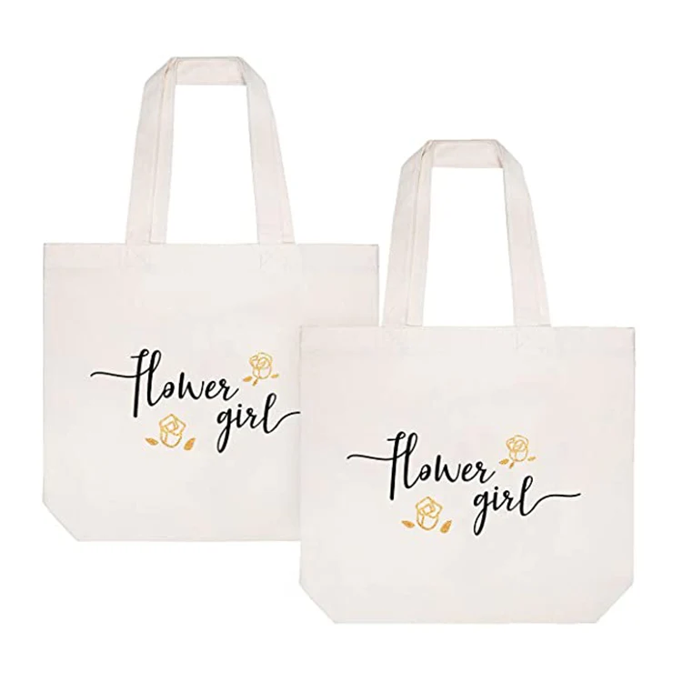 Factory supply printed reusable newly design canvas tote bag eco friendly custom size organic cotton bag