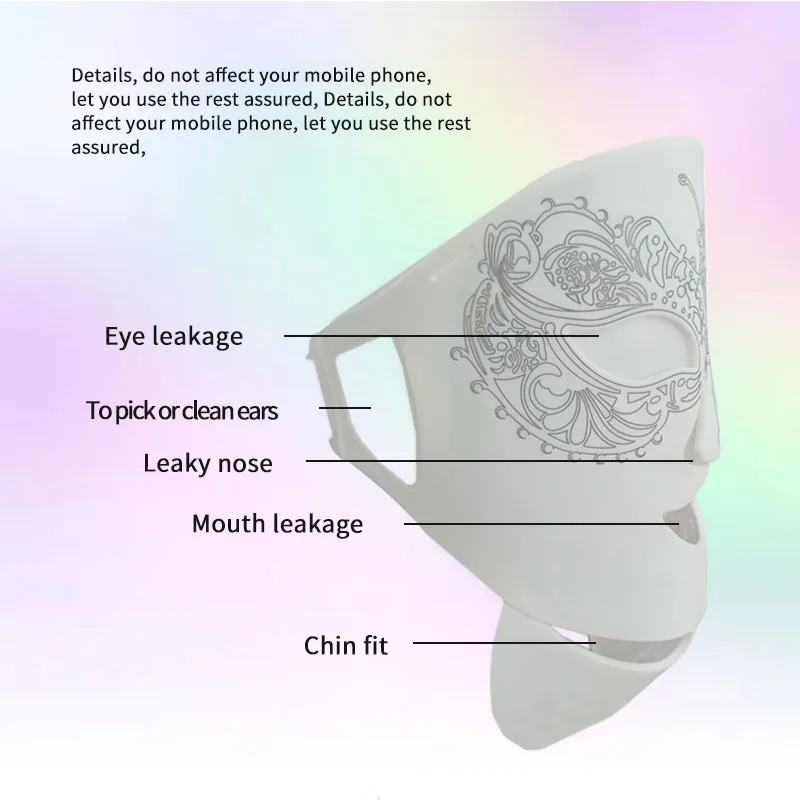 Anti Wrinkles Face Lift Skin Tightening Machine Face Firming Electric Face Toning Device Light Therapy Led Facial Masks