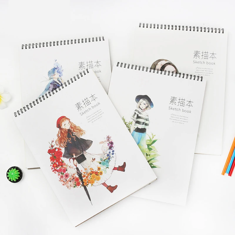 
Stationary supplier customized school origin type hardcover recycled A4 sketch book Practical Paper sketch books 
