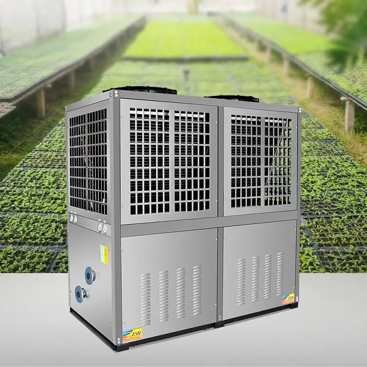 Economical Automatic Control Flowers Vegetables Air Source Heat Pump Heating For Greenhouse Planting