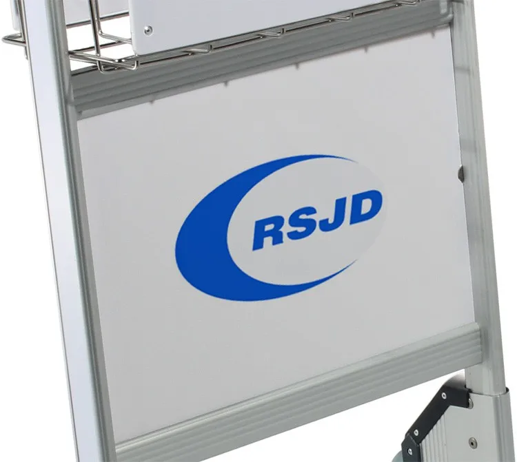 Aluminum Hand Cart Trolley With Brake For Airport Luggage Baggage Service