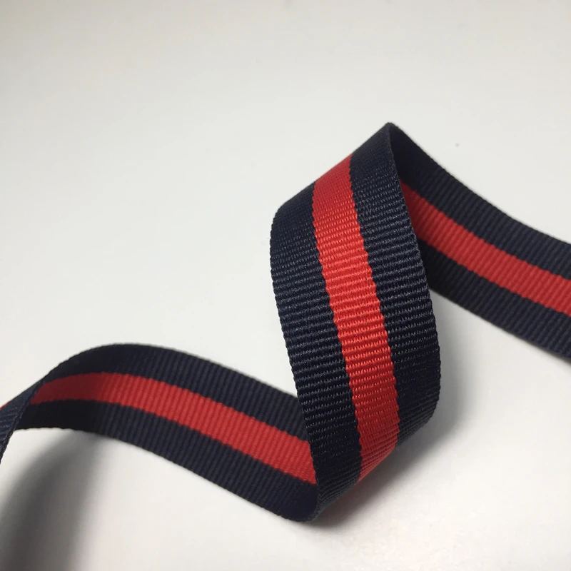 
Wholesale customized intercolor striped polyester webbing manufacturers direct 
