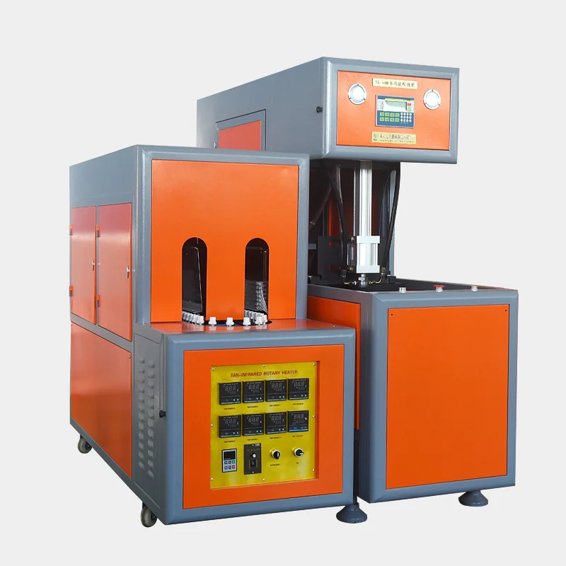 7 L  2 cavity  semi-automatic preform pet plastic bottle blowing   machine