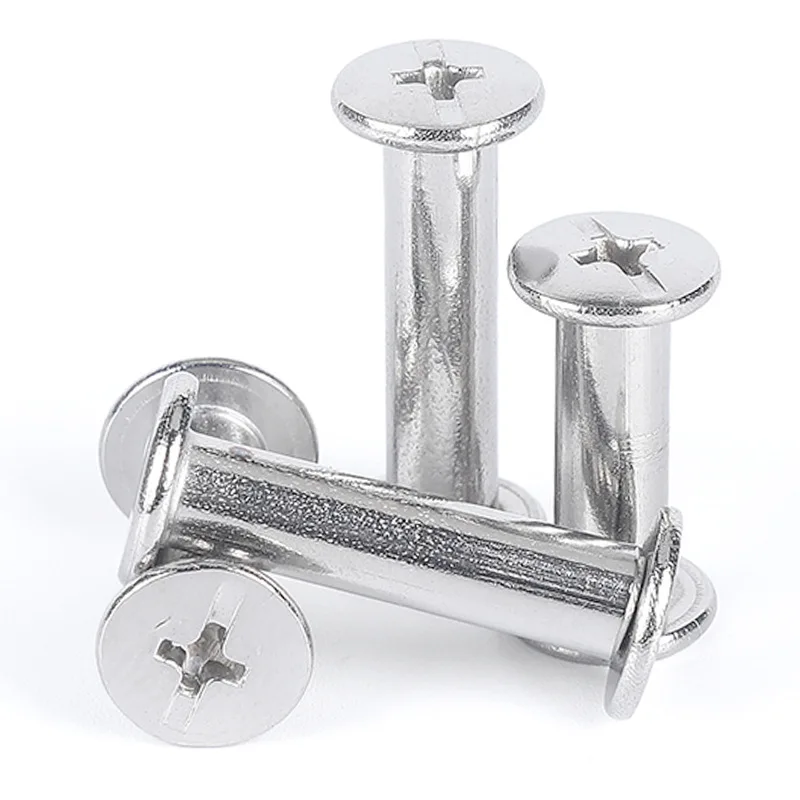 China Manufacturer Male and Female Aluminum Brass Stainless Steel Book Screw Ss M3 M4 Sex Chicago Screw Post Binding Screw