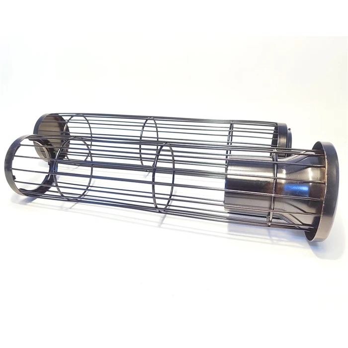 Good quality 2 pieces organic silicon coating Filter Cage for Carbon Black Plant