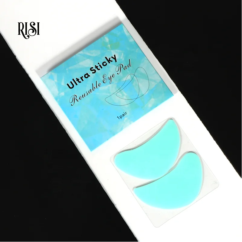 RISI Eyelash Extensions Lash Eye Pads Private Label Silicone Reusable Under Eye Patches