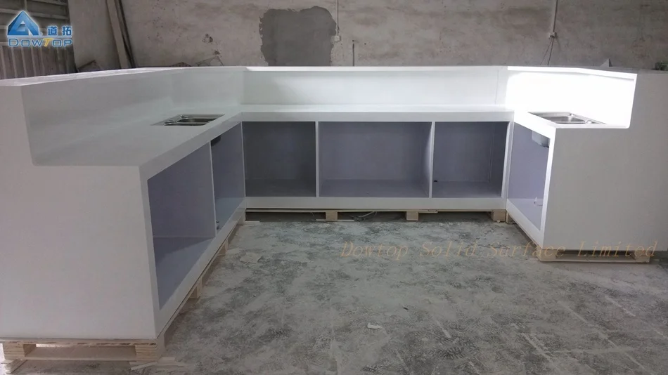 Commercial led aquarium blue bar counter